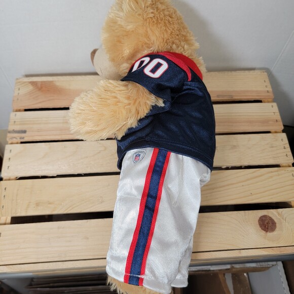 BAB Build-A-Bear Light Brown Bear w/ Houston Texans Jersey & Pants - Picture 5 of 7